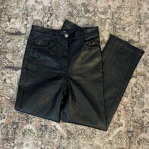 Aritzia Melina Cropped Leather Pants
